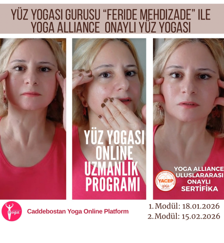 Feride Mehdizade ile Yoga Alliance Onaylı Yüz Yogası Uzmanlık Eğitimi / 2026 Ocak - Şubat Dönemi