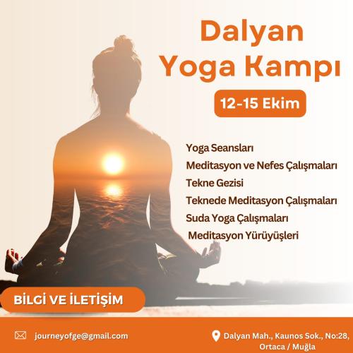 12 Ekim - 15 Ekim Dalyan Yoga Kampı