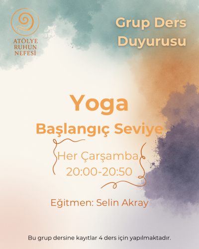 Yoga Grup Dersi - Başlangıç Seviye