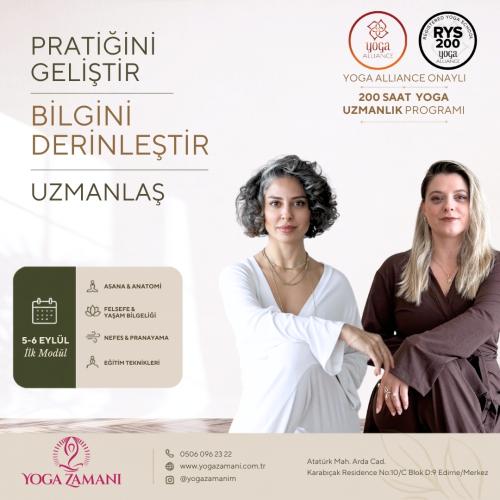 Yoga Alliance Onaylı RYS 200 Uzmanlık Programı