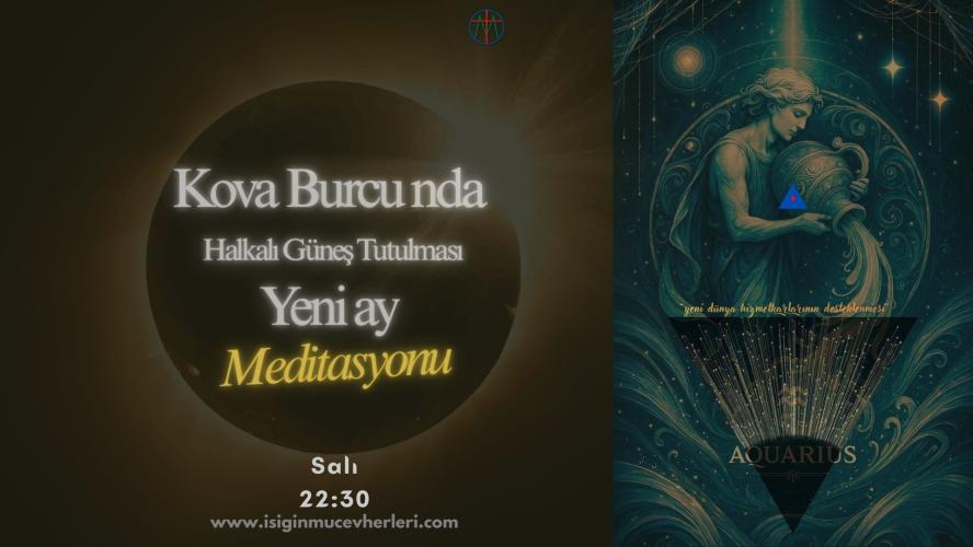 Kova Burcunda Halkalı Güneş Tutulması Yeniay Meditasyonu