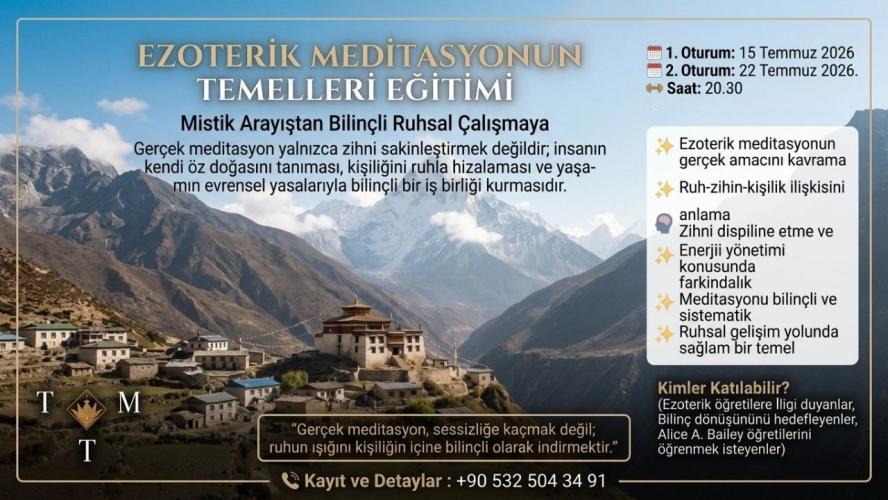 Ezoterik Meditasyonun Temelleri