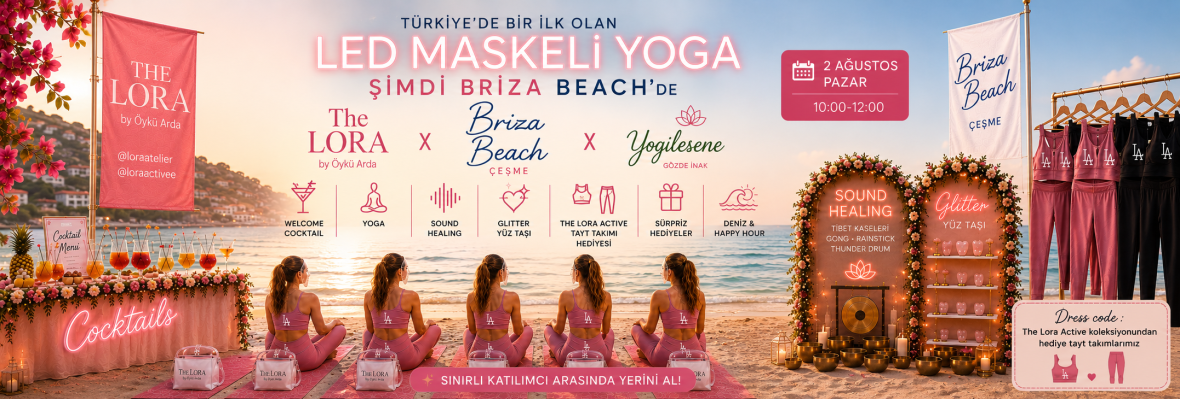 Çeşme’de Kız Kıza Bir Gün LED Maskeli Yoga & Sound Healing