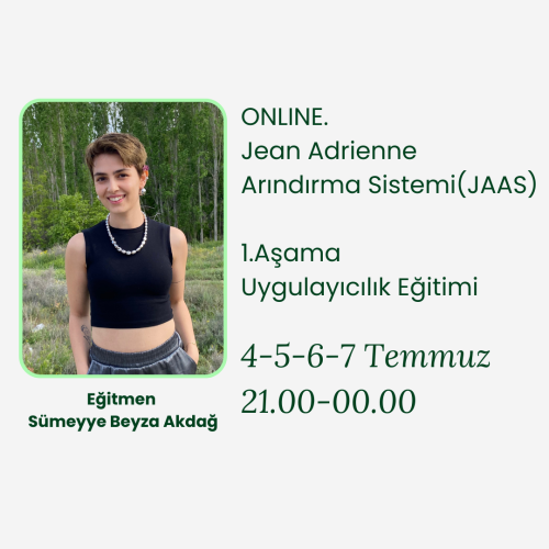 Jean Adrienne Arındırma Sistemi 1.Aşama Uygulayıcılık Programı