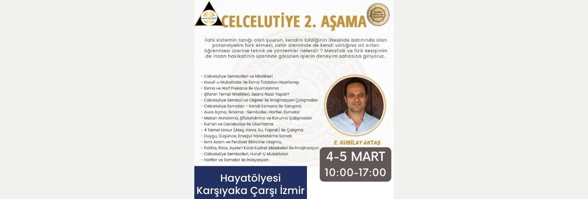 Kadim Bilgelik Programı Celcelutiye 2. Aşama Programı