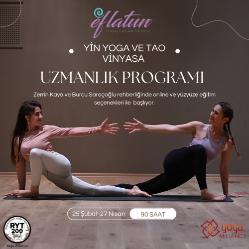 Yacep Onaylı Yin Yoga ve Tao Vinyasa Yoga Uzmanlaşma Programı
