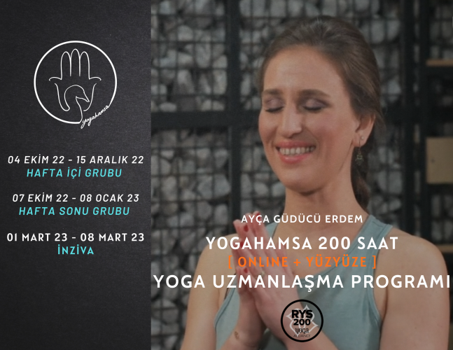 YogaHamsa 200 saat Yoga Uzmanlaşma Programı