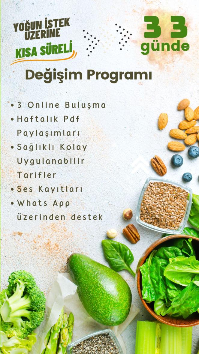 33 Günde Eliminasyon Değişim Programı Nilay Cinisli