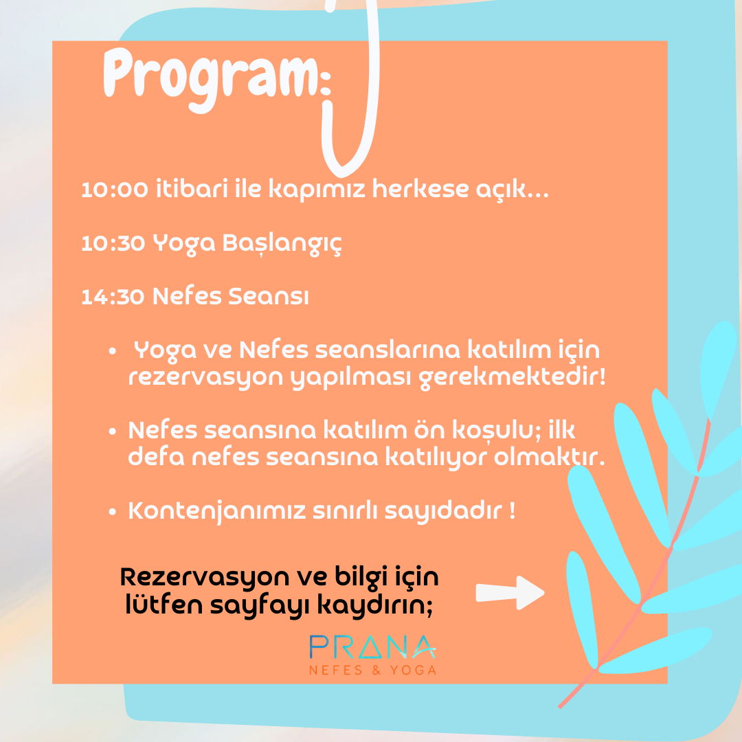 Açılışımıza Özel Ücretsiz Yoga ve Nefes Seanslarına Davetlisiniz!