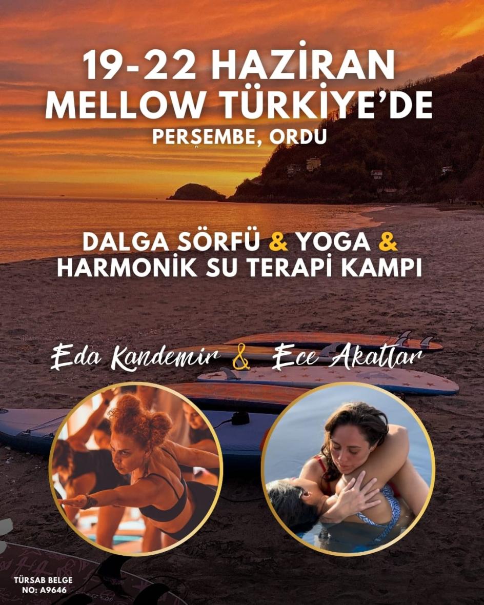 Bayramda Ordu'da Sörf, Yoga, Harmonik Su Seans Kampı