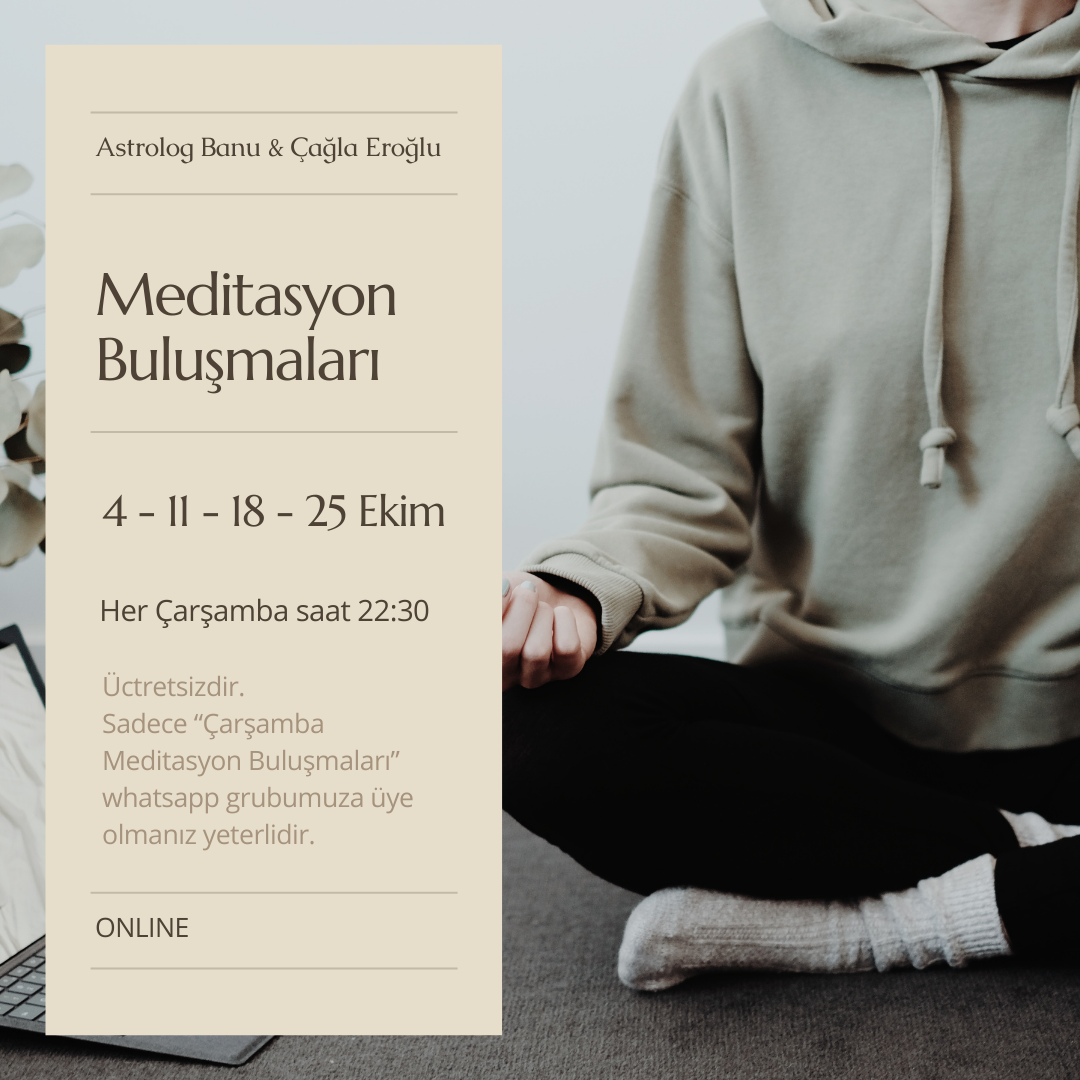 Çarşamba Meditasyon Buluşmaları Banu Uzunköprü