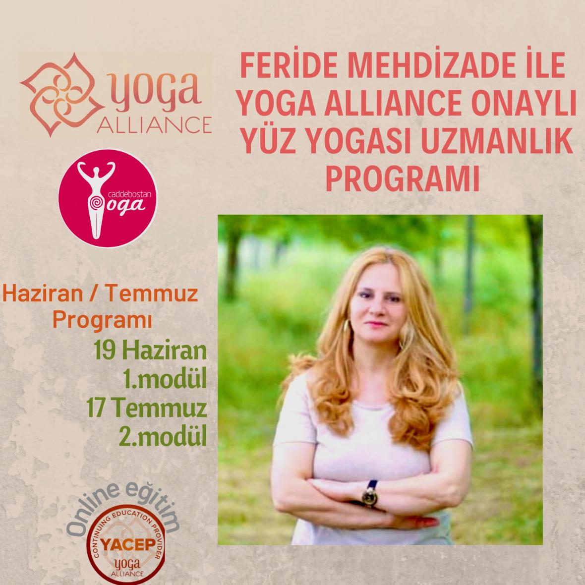 Feride Mehdizade ile Yoga Alliance Onaylı Yüz Yogası Uzmanlığı Sertifika Programı