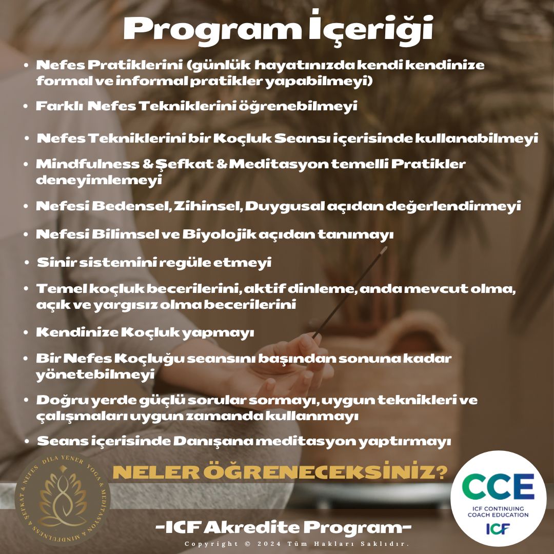 ICF Nefes Koçluk Programı Dila Yener