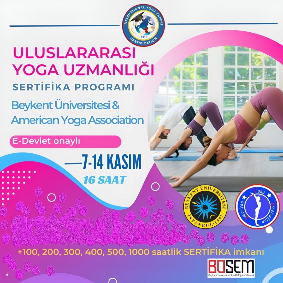 Uluslararası Yoga Uzmanlığı Sertifikası