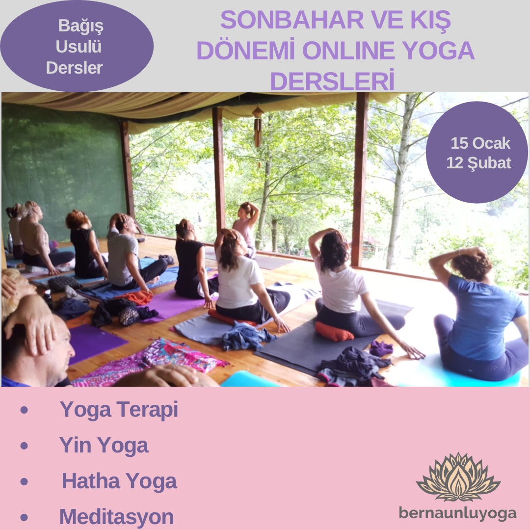 Ocak ayı Online Yoga dersleri Berna Ünlü