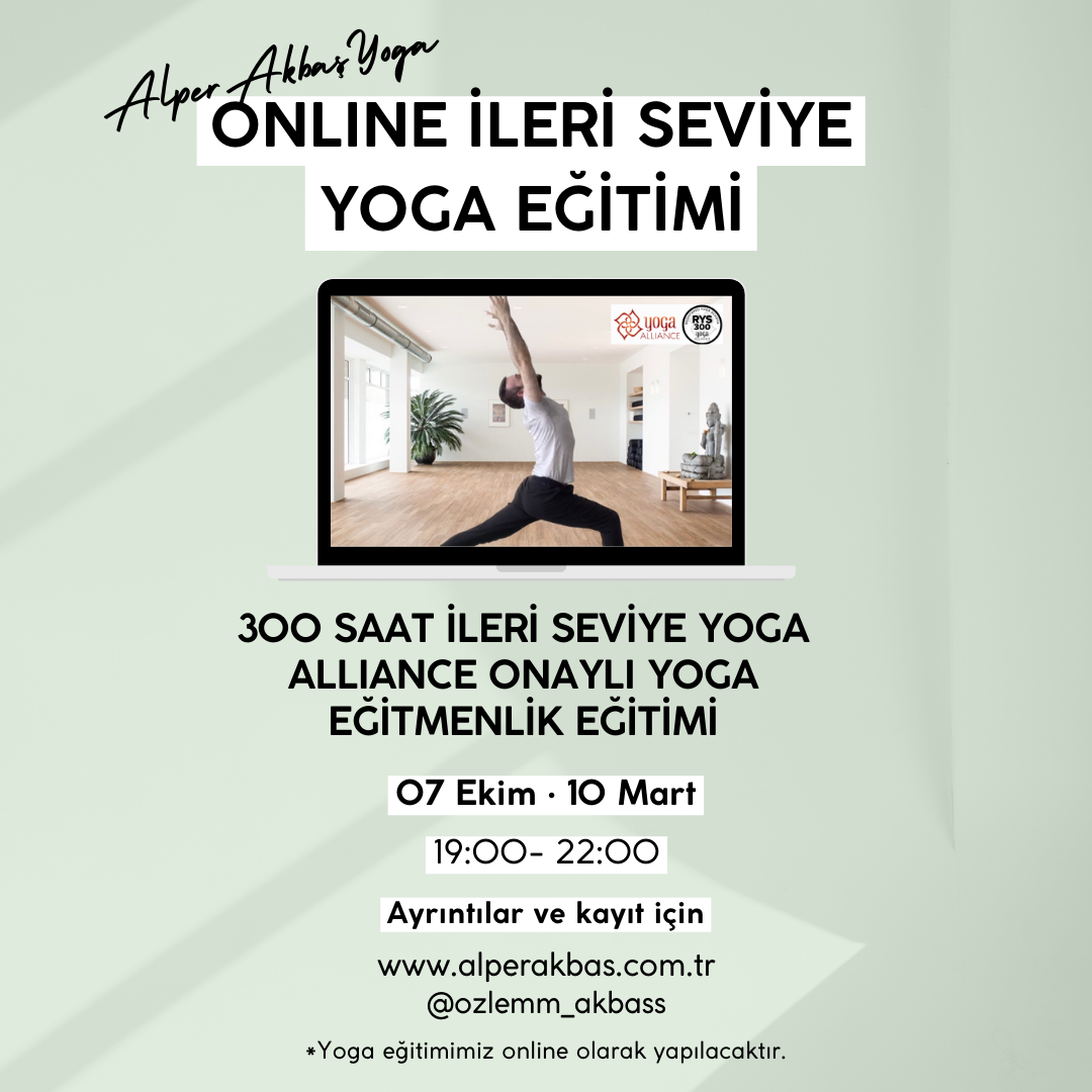 Online 300 Saat İleri Seviye Yoga Alliance Onaylı Yoga Uzmanlık Programı