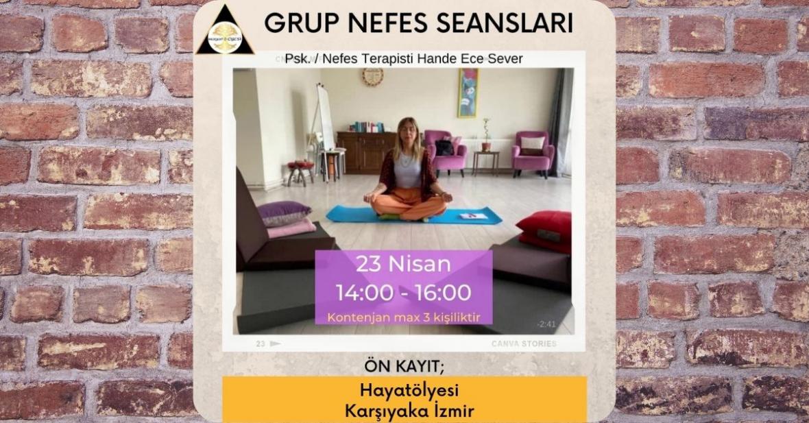 Psikolog / Nefes Terapisti Hande Ece Sever eşliğinde Grup Nefes Seansları