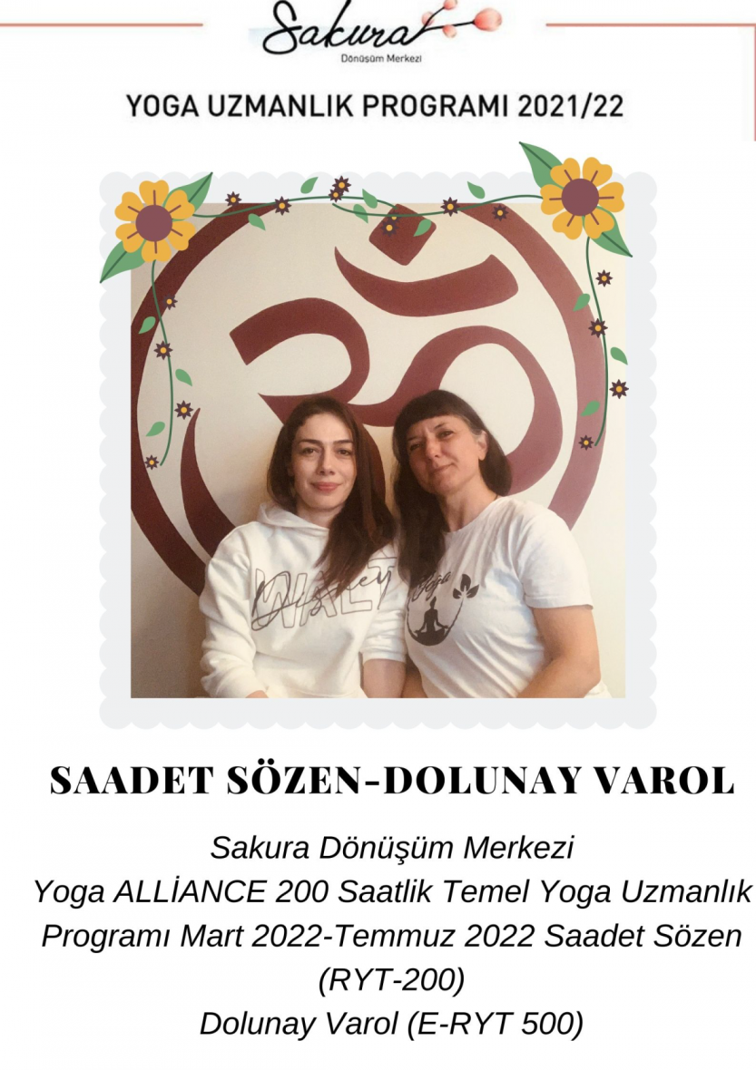 Sakura Dönüşüm Merkezi 200 Saatlik Temel Yoga Uzmanlık Programı